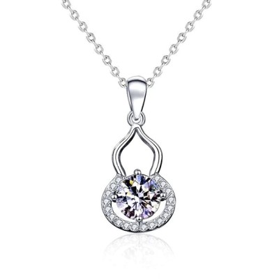 Certified 1ct. t.w. Diamond Pear Shape Necklace