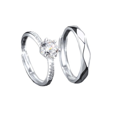 Classic diamond ring for couples